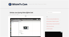 Desktop Screenshot of bilisimtv.com